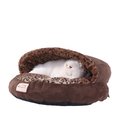 Aeromark AeroMark C31HKF-BW Armarkat Cat Bed; Mocha and Leopard C31HKF-BW C31HKF/BW